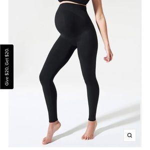 BLANQI Maternity Belly Support Leggings, size XL, black